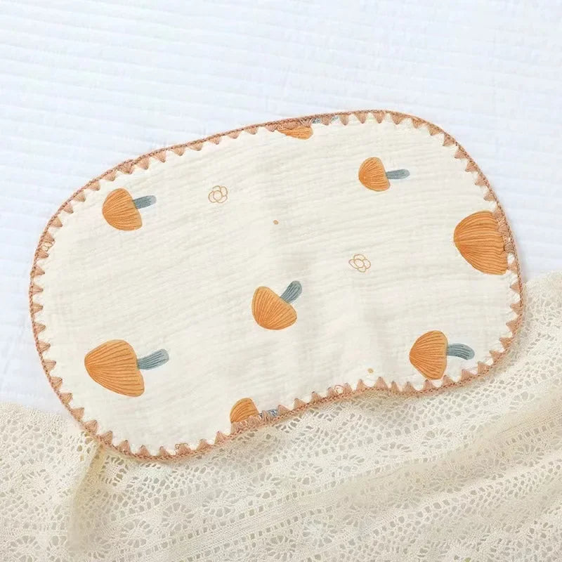 10-Layer Muslin Baby Pillow Newborn Headrest Soft Breathable Flat Cushion