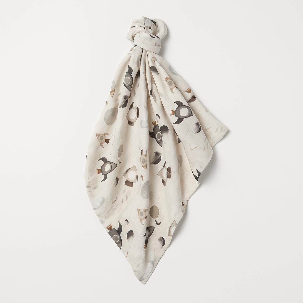 Large baby muslin blanket for newborn sleep