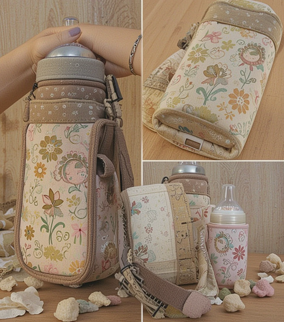 Insulated Baby Bottle Warmer Bag for Travel Feeding