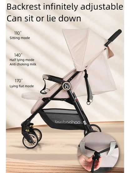 Premium 2025 Lightweight Compact Baby Stroller Pram Easy Fold Travel Carry