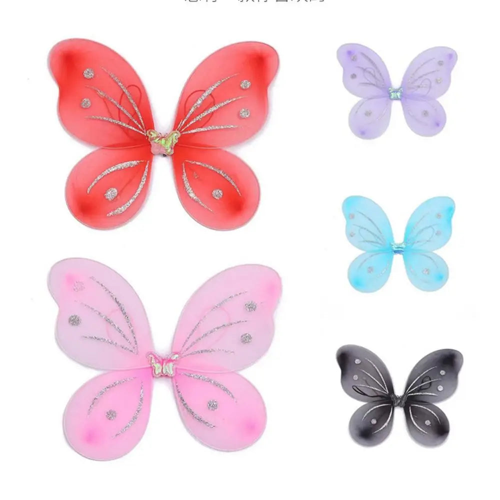 Kids Butterfly Fairy Costume Set – 3-Piece Wings, Headband & Wand for Girls