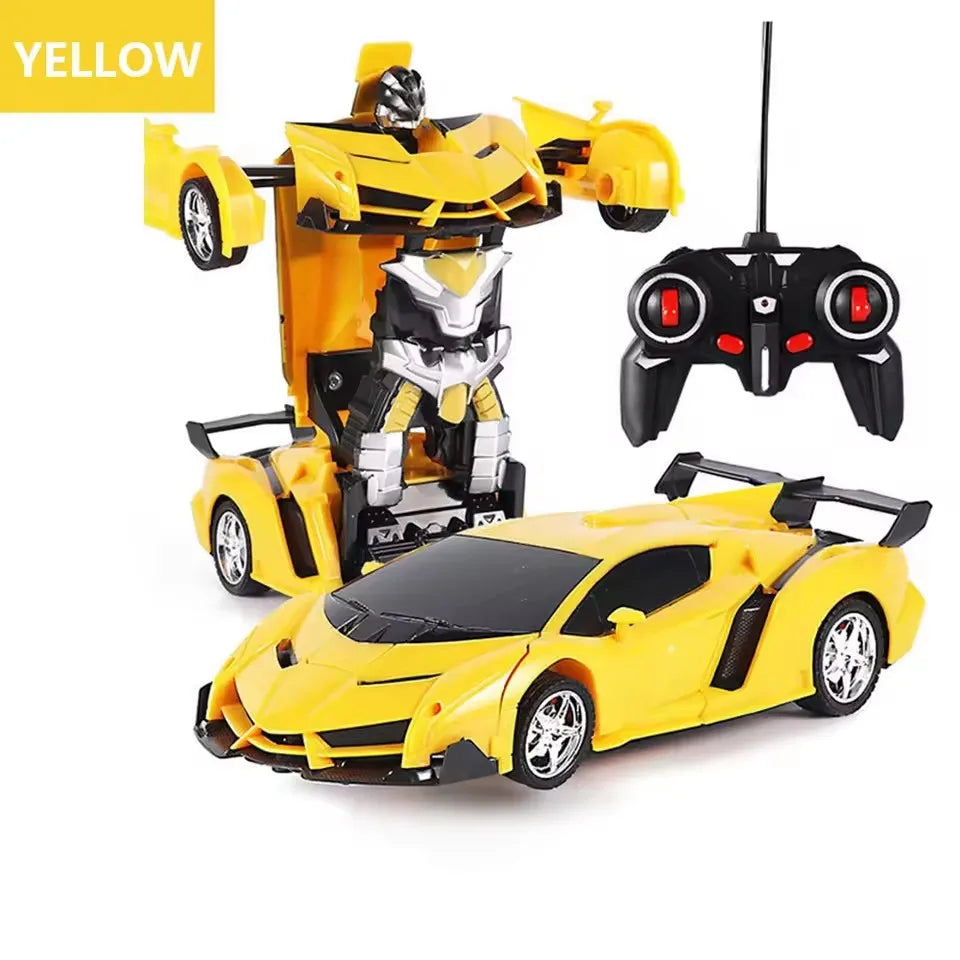Bubby & Maa 2in1 Transforming RC Car Robot – Remote Control Sports Vehicle for Kids