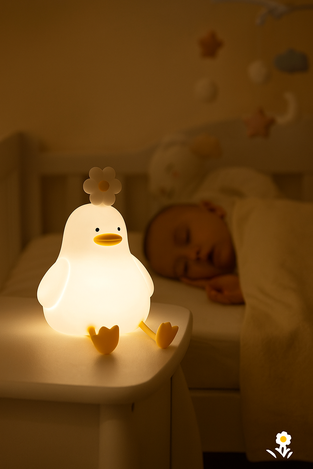 USB Rechargeable Duck LED Night Light for Kids Touch Timer & Dimming Gift