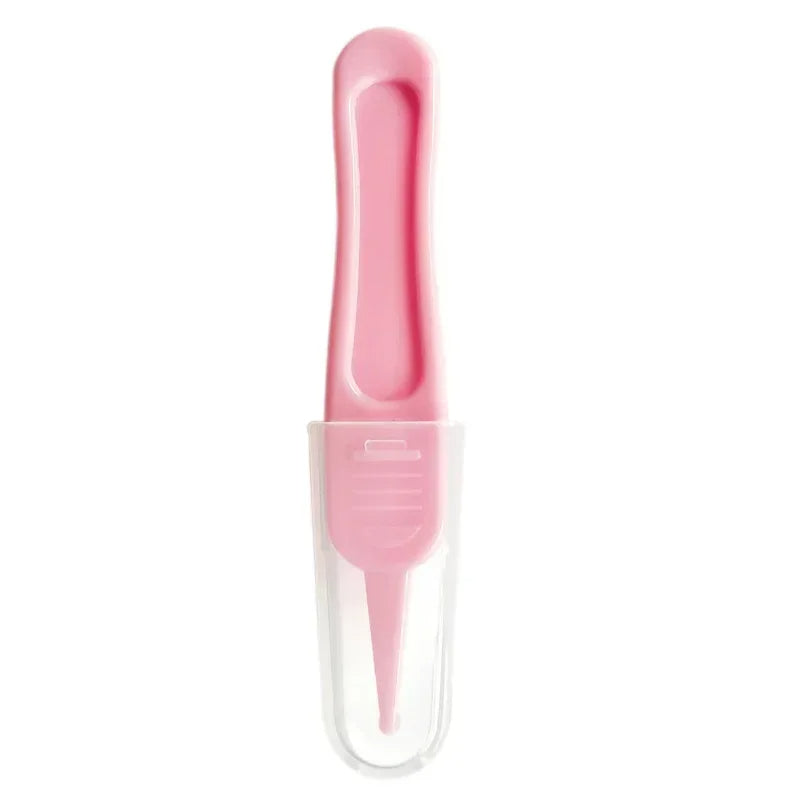 Baby Nasal Tweezers Nose And Ear Cleaner Plastic Pincet Clip Safety Cleaning