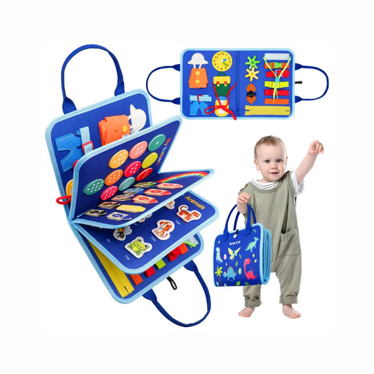 Bubby & Maa Montessori Busy Board - Toddler Learning Travel Toy