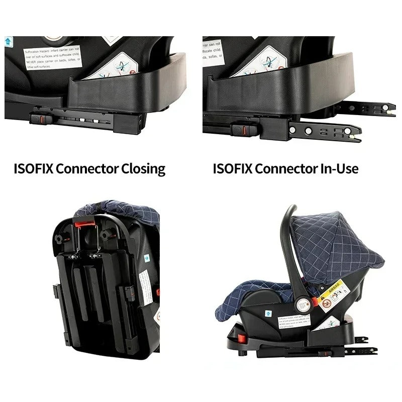 Portable 3in1 Baby Stroller Pram with Car Seat & ISOFIX for Newborns