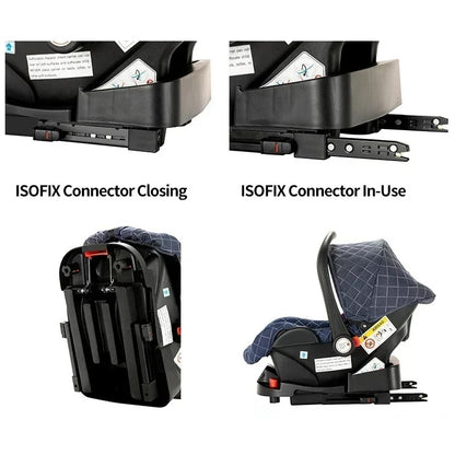 Portable 3in1 Baby Stroller Pram with Car Seat & ISOFIX for Newborns