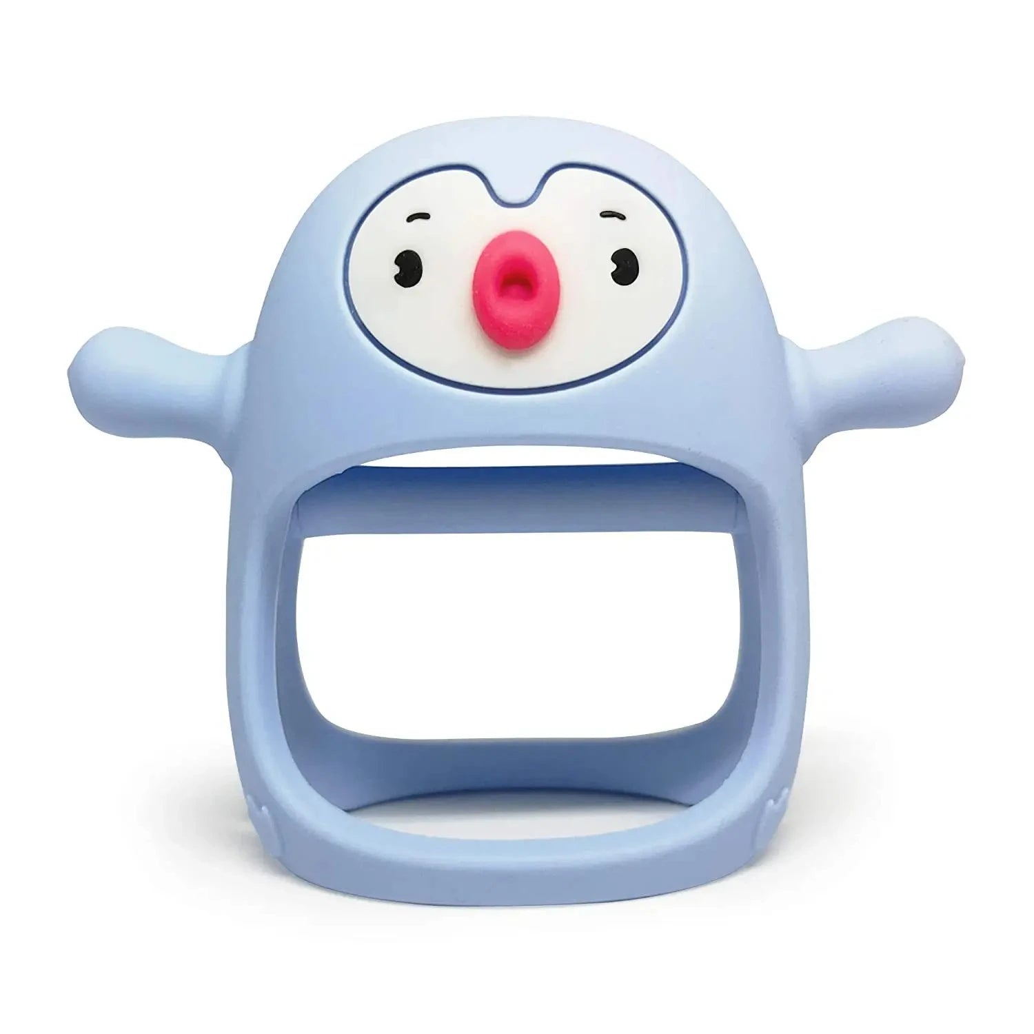 Penguin Buddy Smily Mia Never Drop Silicone Baby Teething Toy for 0-6 months