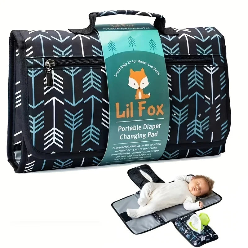 Baby Folding Diaper Changing Pad Travel Mat For Newborns Waterproof Bag