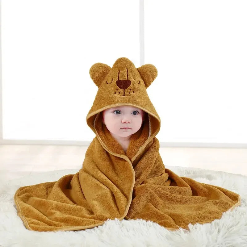 Baby Infant Hooded Towels Bath Robe Beach Cover Ups Bath Hooded Towel