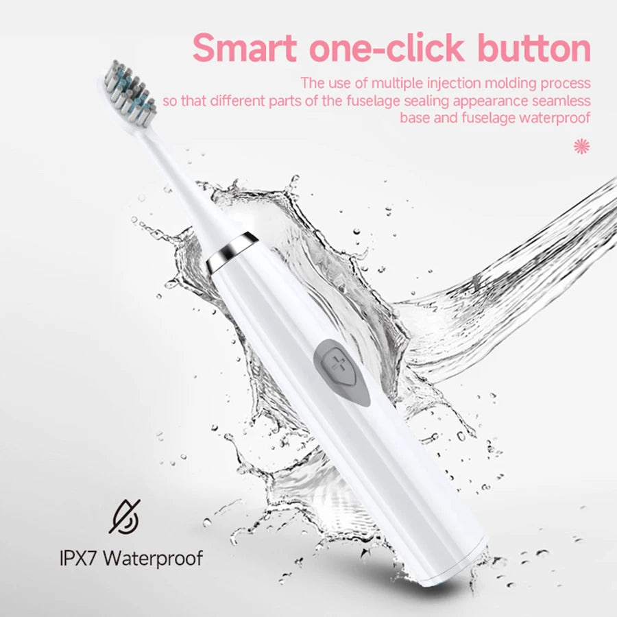 Soft Bristle Small Electric Toothbrush For Adult Kids Rechargeable Battery