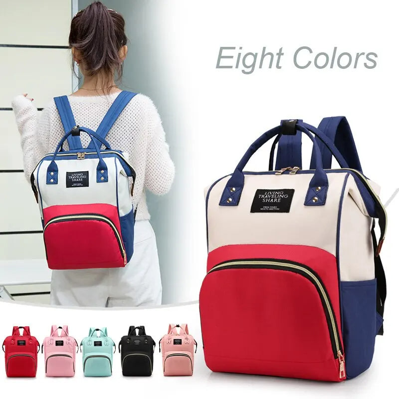 Large Diaper Bag Backpack Waterproof Multi-Function Travel Bag for Mom Baby
