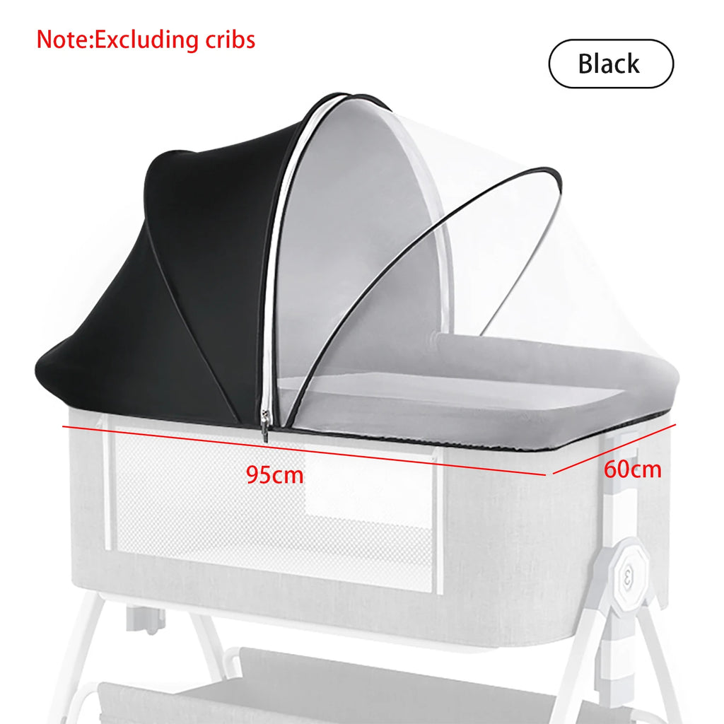 Foldable Mosquito Net Crib Tent Breathable Baby Cover Keeps Cats & Bugs Out