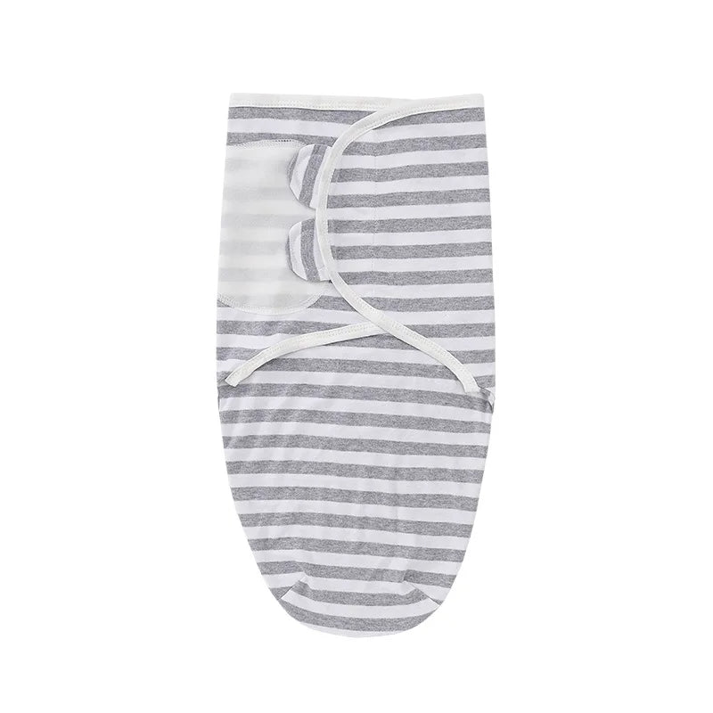 Newborn Baby Swaddle Blanket & Hat Set – Soft Muslin Sleeping Wrap