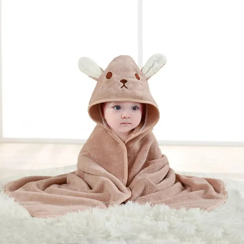 Baby Infant Hooded Towels Bath Robe Beach Cover Ups Bath Hooded Towel