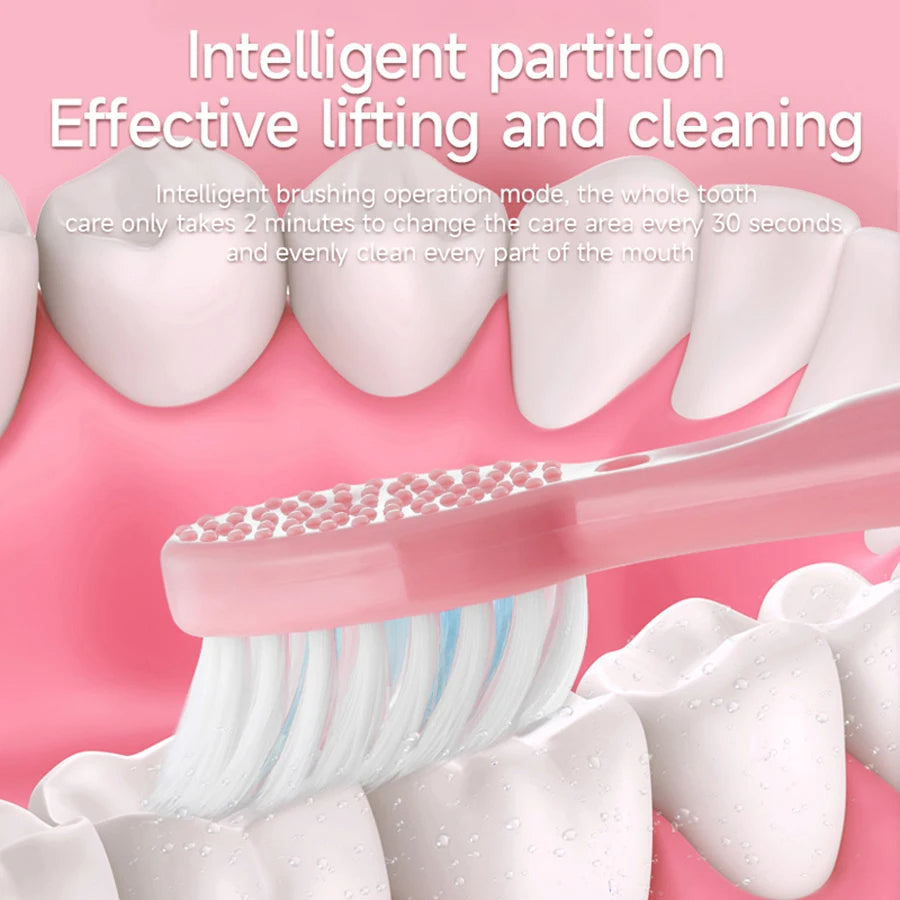 Soft Bristle Small Electric Toothbrush For Adult Kids Rechargeable Battery