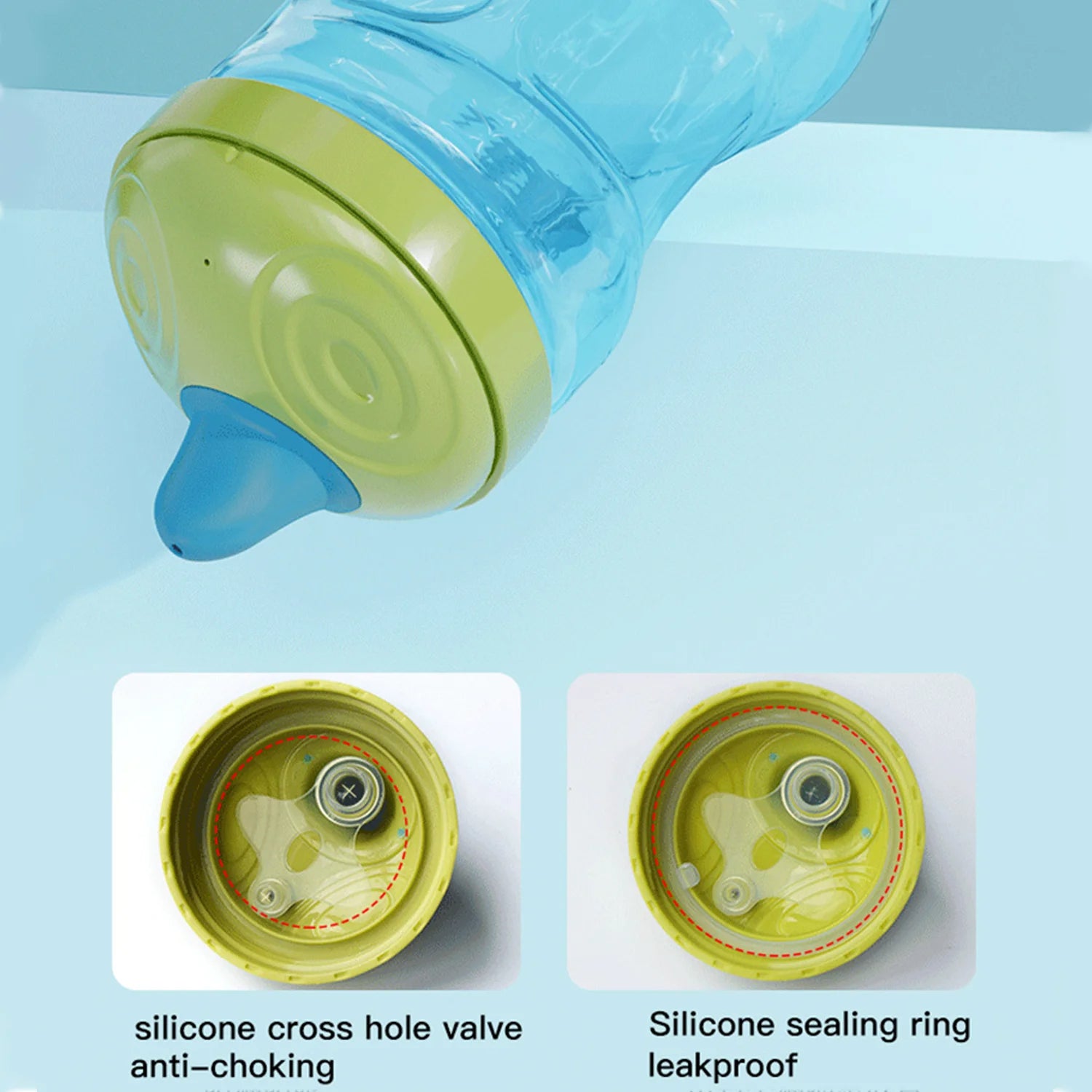 1PC 300ML Baby Duckbill Water Cup Leak-Proof BPA-Free Learn to Drink Milk Cup