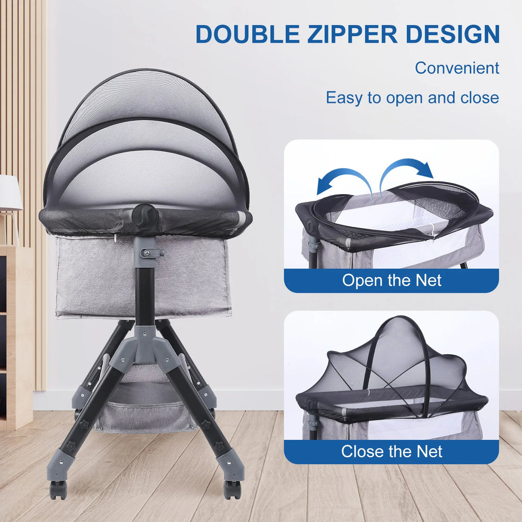 Foldable Mosquito Net Crib Tent Breathable Baby Cover Keeps Cats & Bugs Out