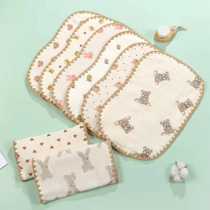 10-Layer Muslin Baby Pillow Newborn Headrest Soft Breathable Flat Cushion