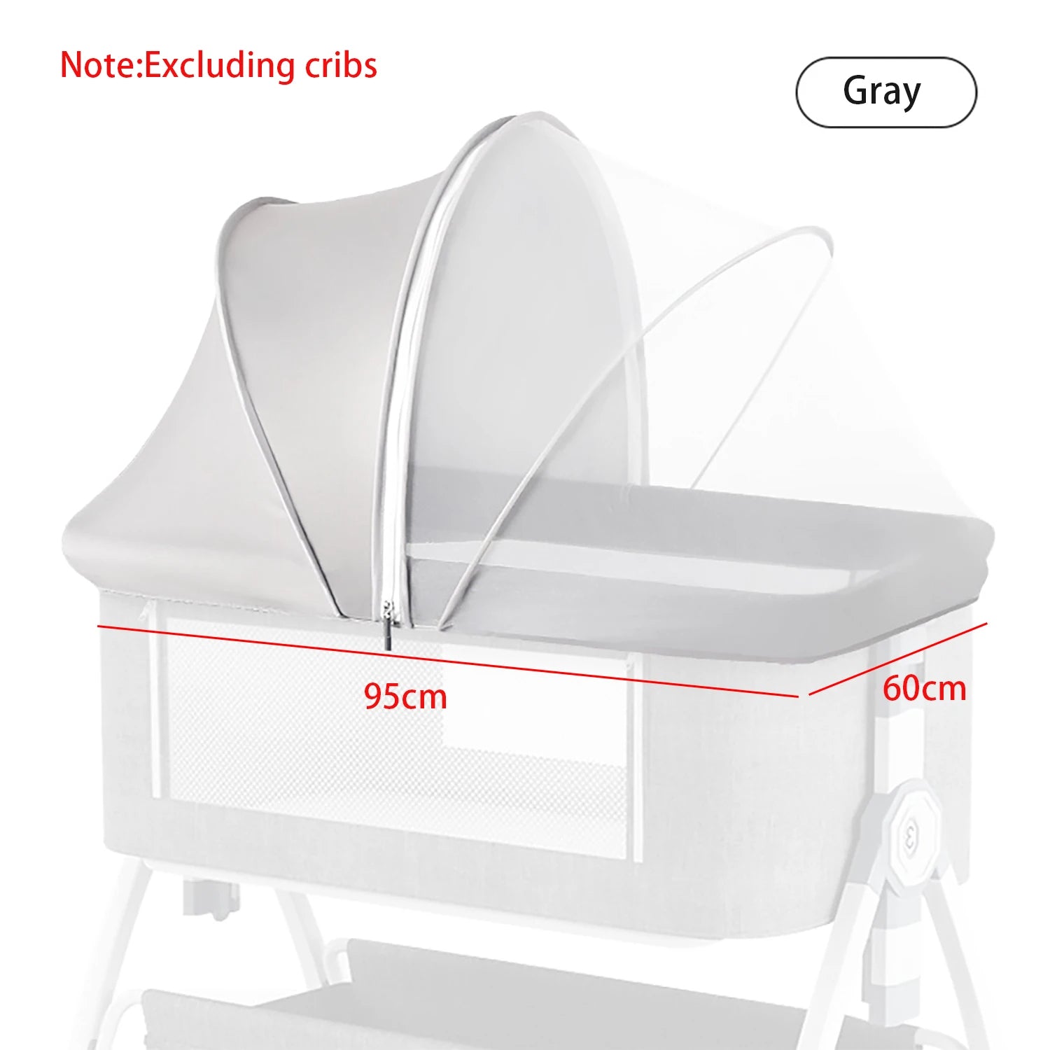 Foldable Mosquito Net Crib Tent Breathable Baby Cover Keeps Cats & Bugs Out