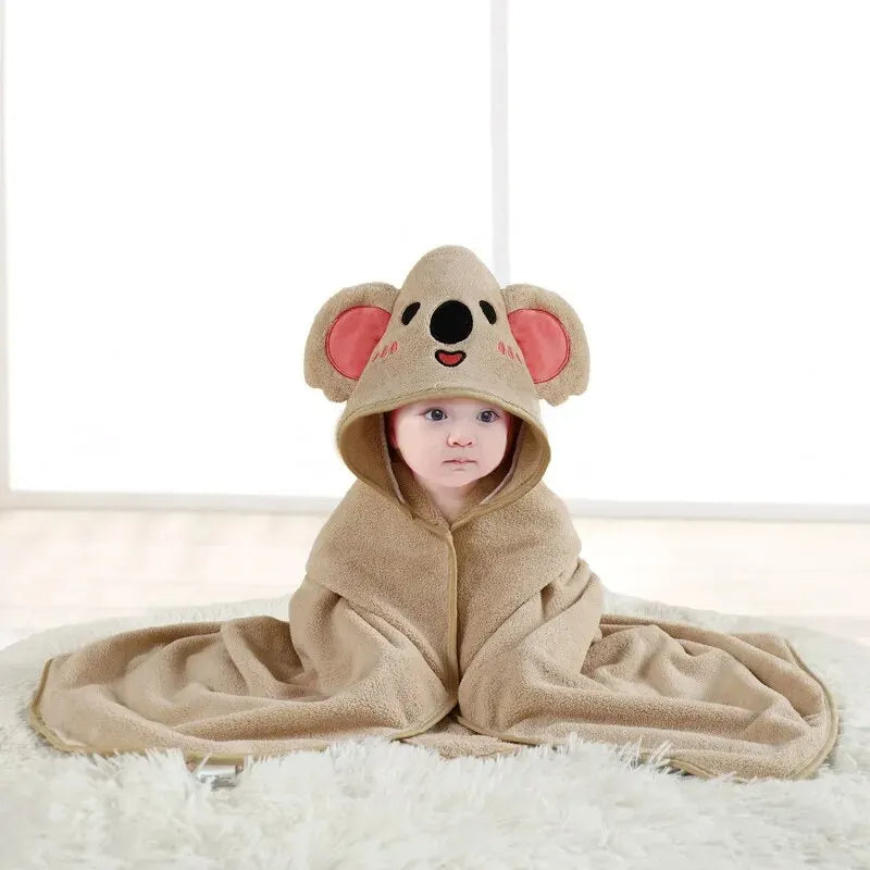 Baby Infant Hooded Towels Bath Robe Beach Cover Ups Bath Hooded Towel