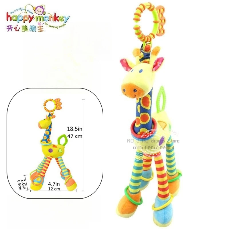 Foldable Sunflower Crib Stroller Arch Clip Baby Hanging Bell Rainbow Toy Gift