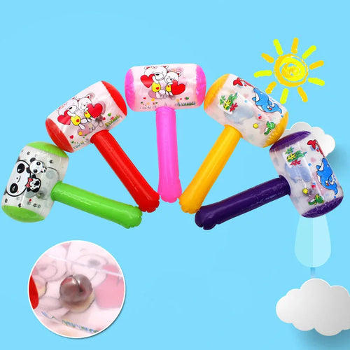 3PCS Inflatable Hammer Toys with Bell – Kids Party, Beach & Pool Fun
