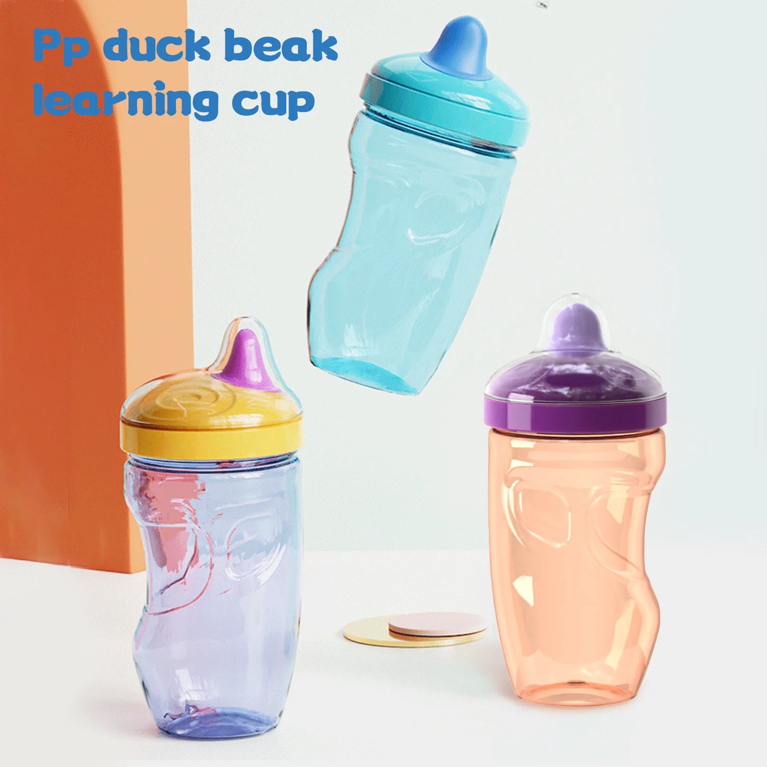1PC 300ML Baby Duckbill Water Cup Leak-Proof BPA-Free Learn to Drink Milk Cup