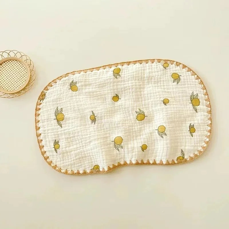 10-Layer Muslin Baby Pillow Newborn Headrest Soft Breathable Flat Cushion