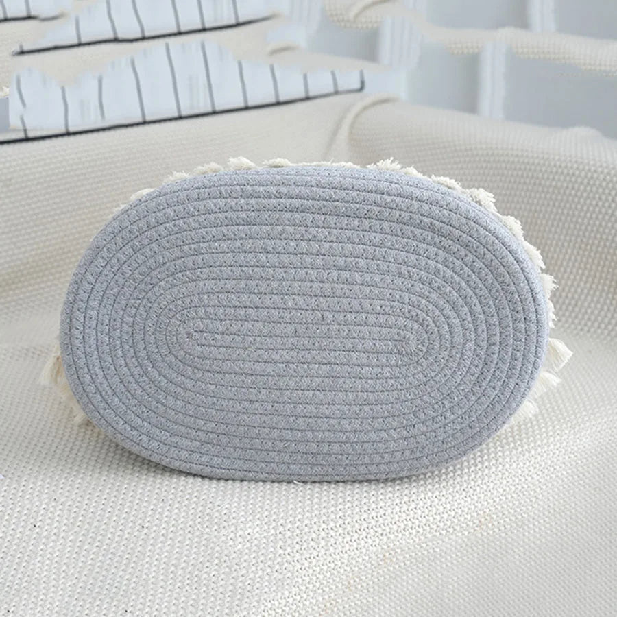 Diaper Caddy Organizer Large Cotton Rope Nursery Baby Basket Storage Bag