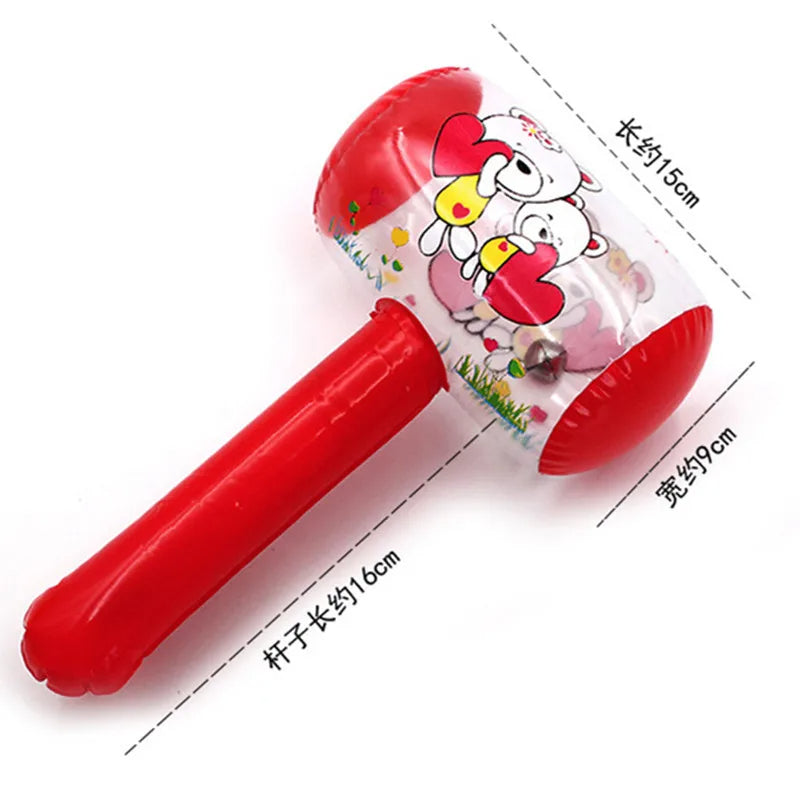 3PCS Inflatable Hammer Toys with Bell – Kids Party, Beach & Pool Fun