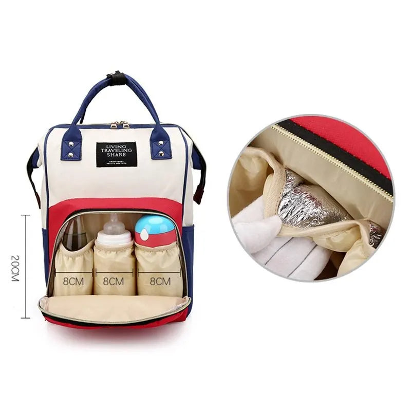 Large Diaper Bag Backpack Waterproof Multi-Function Travel Bag for Mom Baby