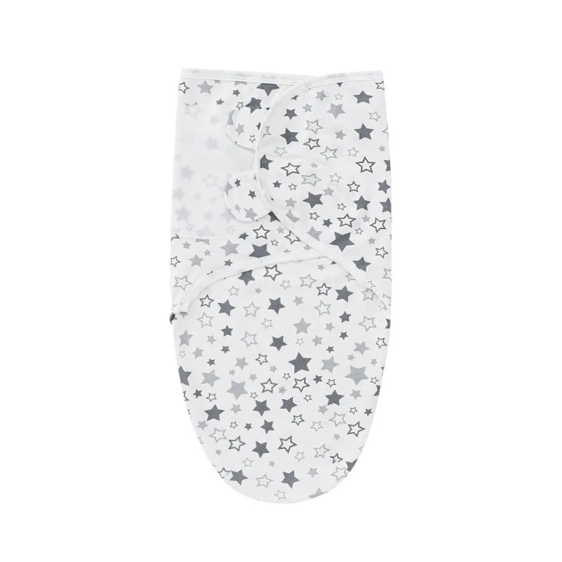 Newborn Baby Swaddle Blanket & Hat Set – Soft Muslin Sleeping Wrap