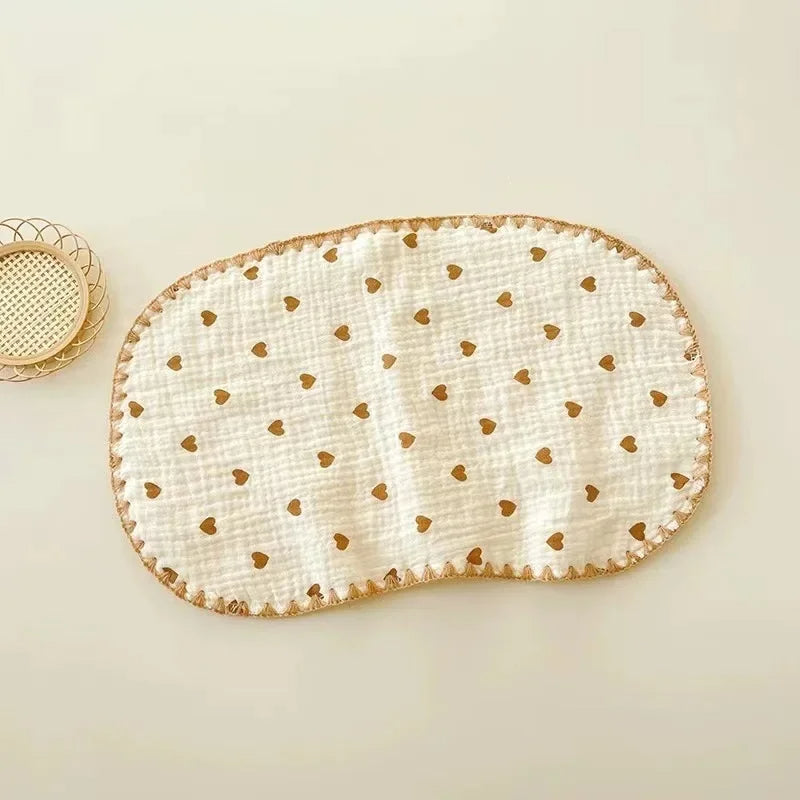 10-Layer Muslin Baby Pillow Newborn Headrest Soft Breathable Flat Cushion