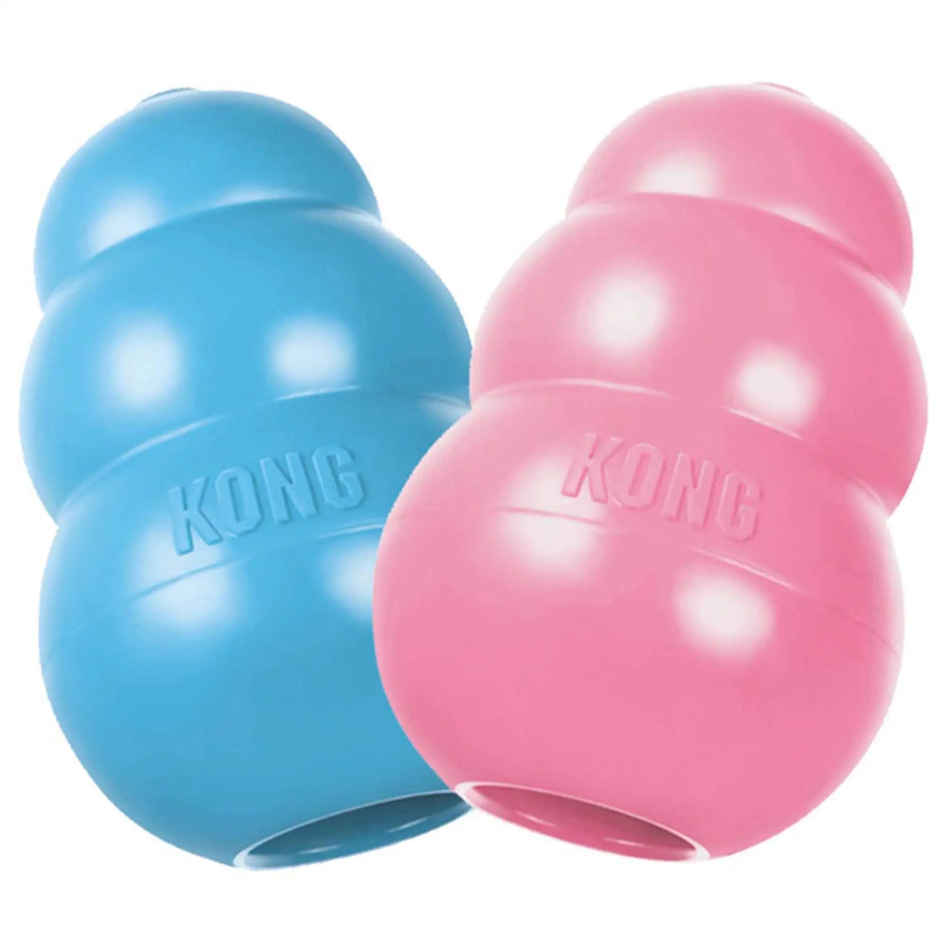 KONG Puppy Teething Toy  Natural Rubber for Chewing Fetching & Play