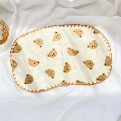 10-Layer Muslin Baby Pillow Newborn Headrest Soft Breathable Flat Cushion