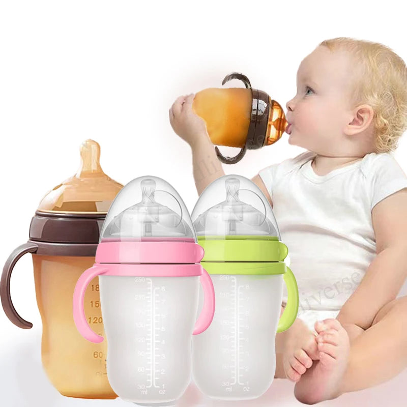 Baby Feeder Bottle with Silicone Handle Baby Bottle Photography Accessories 0-36 months