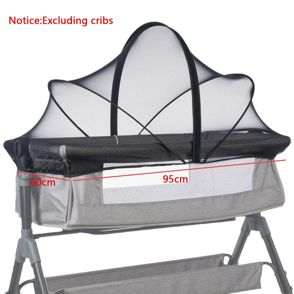 Foldable Mosquito Net Crib Tent Breathable Baby Cover Keeps Cats & Bugs Out