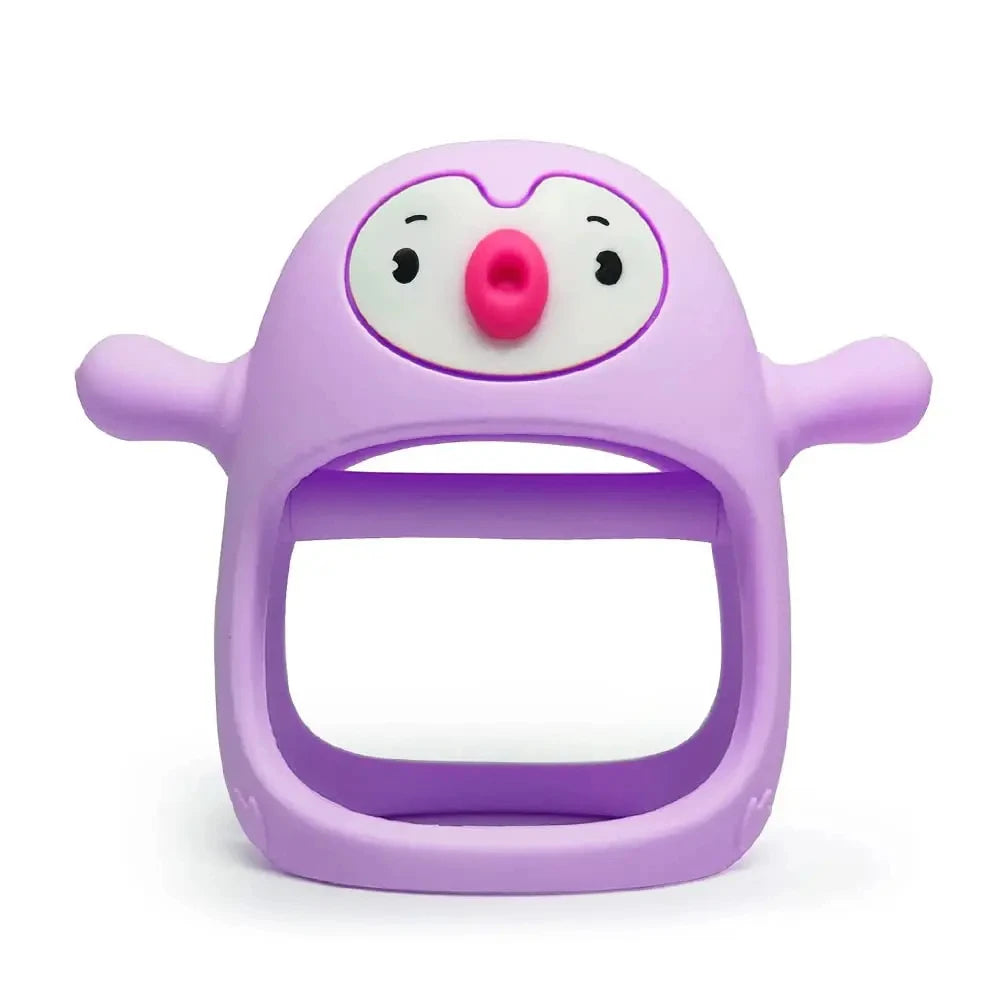 Penguin Buddy Smily Mia Never Drop Silicone Baby Teething Toy for 0-6 months